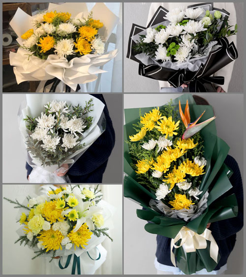 山东威海文登区张家产镇白事花束代送